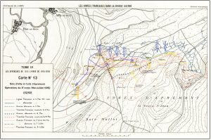 Carte des attaques sur le Bois d’Ailly le 05 mai 1915