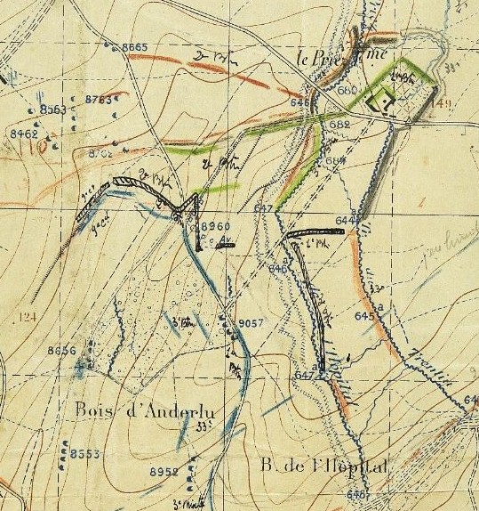 secteur d’attaques du 09 septembre 1916