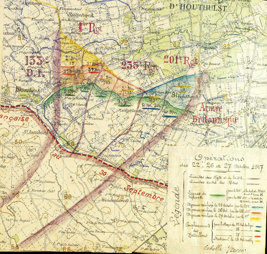 Attaques de la 1ère D.I des 22, 26 et 27 octobre 1917